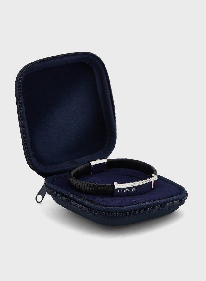 TOMMY HILFIGER Mens Leather Bracelet Black - 2790349 - Image 4
