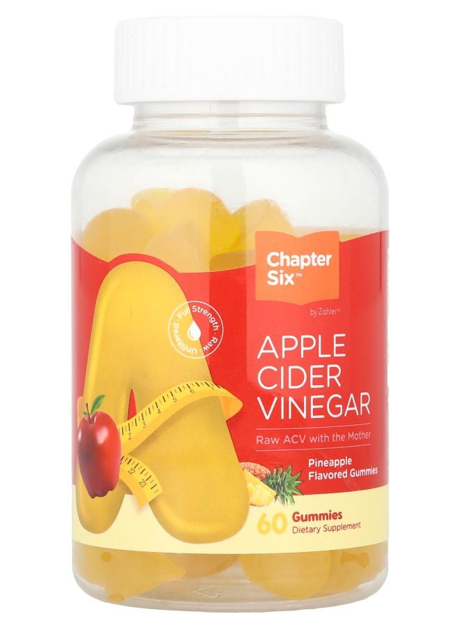 Apple Cider Vinegar Gummies Pineapple 250 mg 60 Gummies