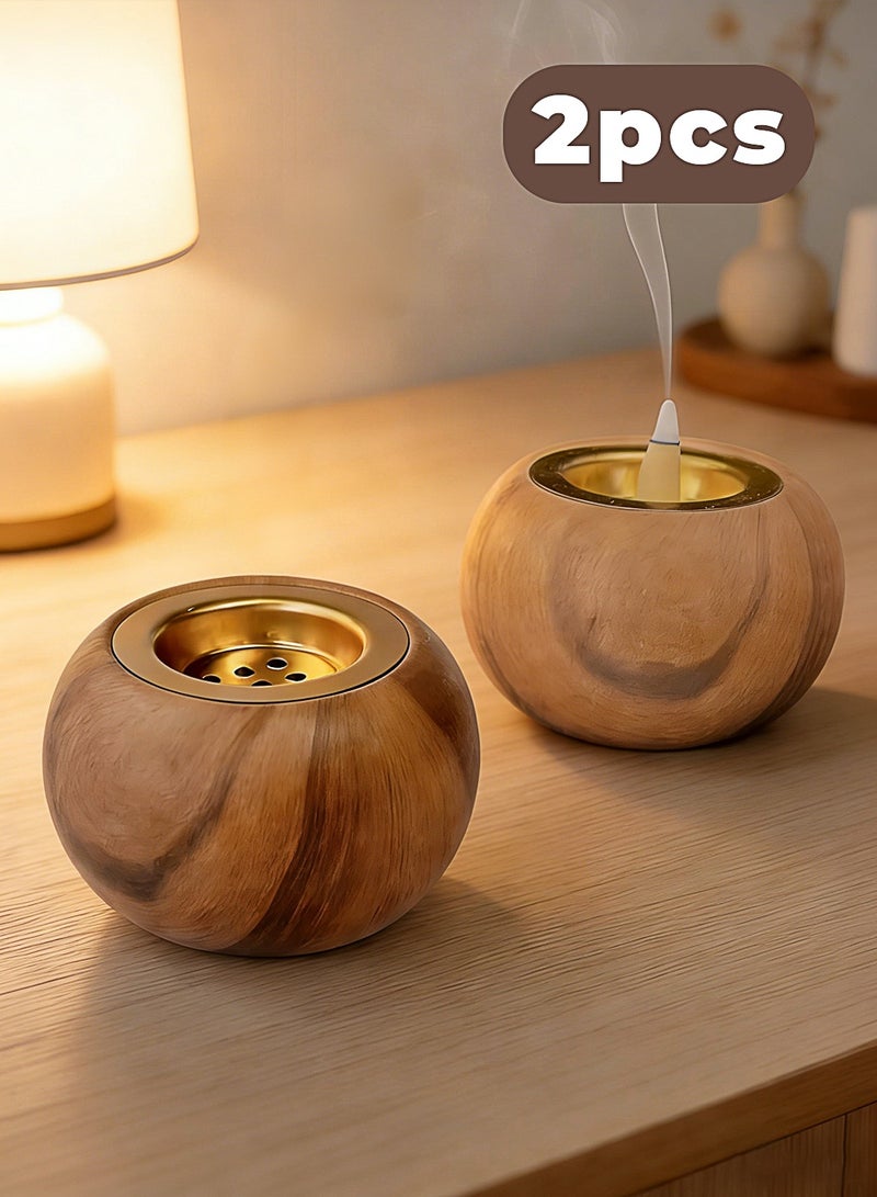 طقم ٢ مبخر خشبي - Image 1