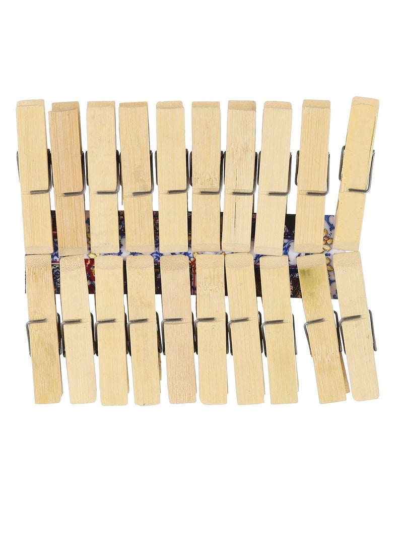 مشابك ملابس خشبية — طقم 20 قطعة حجم صغير - Image 2