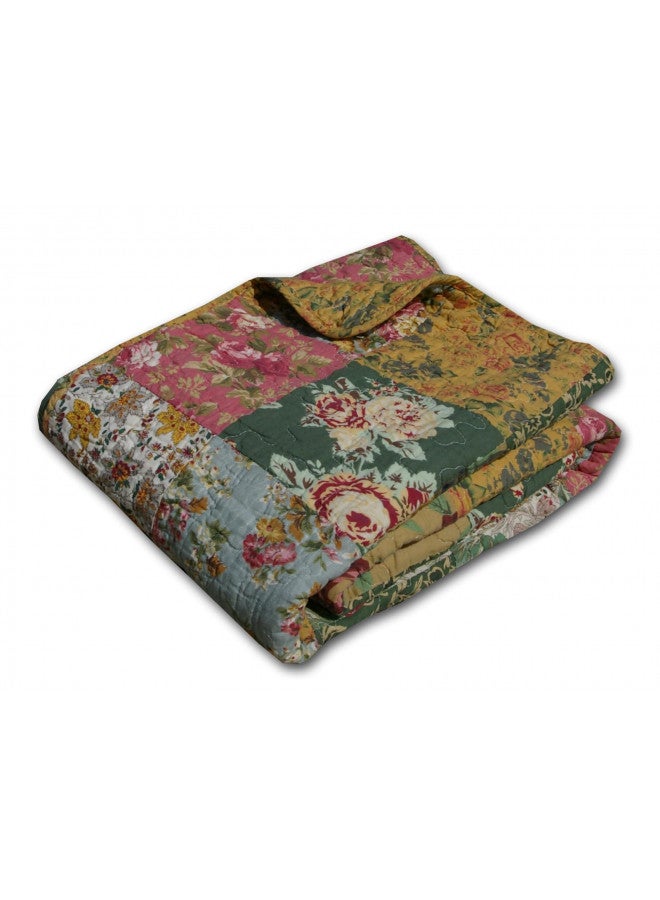 Greenland Home Antique Chic Quilted Patchwork Throw, 50" x 60" , Multicolor - Image 3