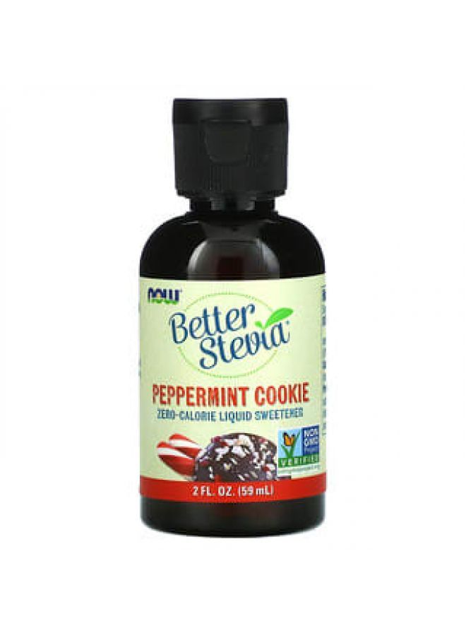 Now Foods NOW Foods, Better Stevia, Zero-Calorie Liquid Sweetener, Peppermint Cookie, 2 fl oz (59 ml) - Image 3