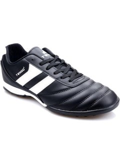 TwinGo Black-White Large Size Men's Artificial Turf Football Shoes  - Image 1