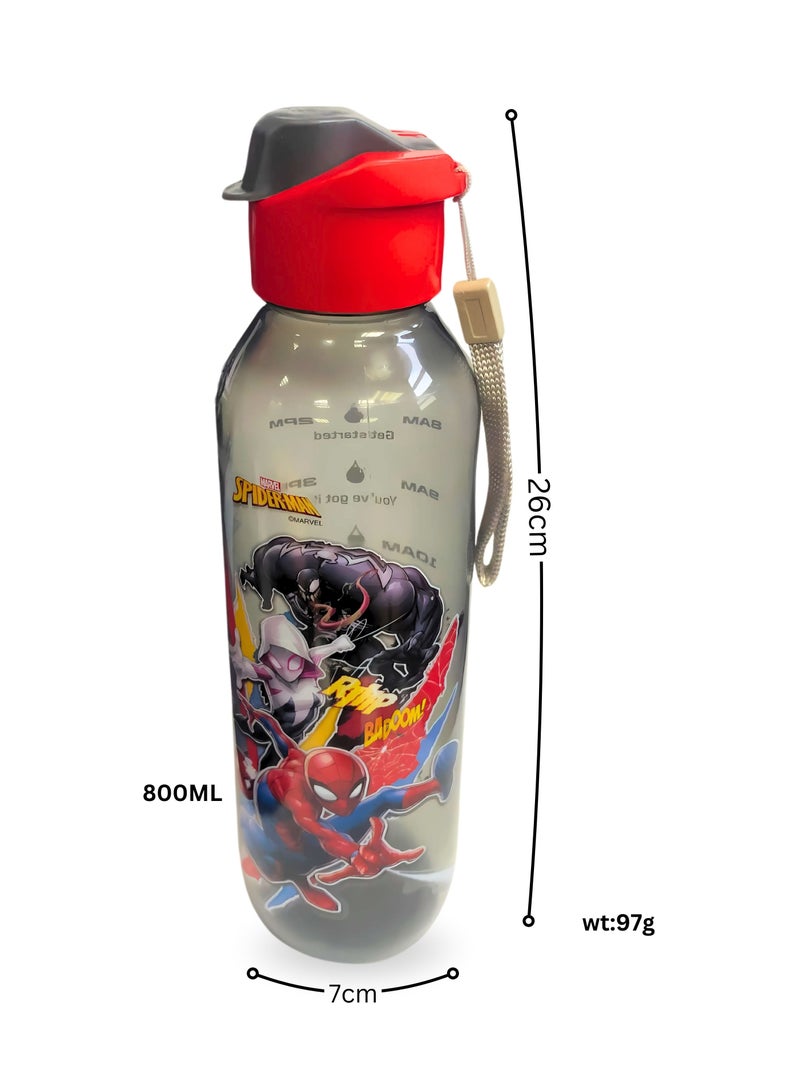 سكي زجاجة مياه للتزلج فينيس 800 مل PP سبايدرمان - Image 3