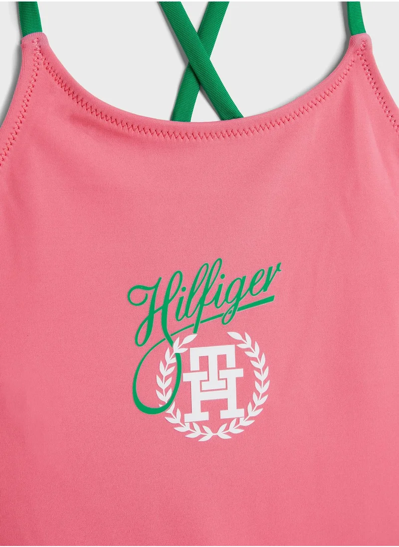 TOMMY HILFIGER Youth Logo Swimsuit