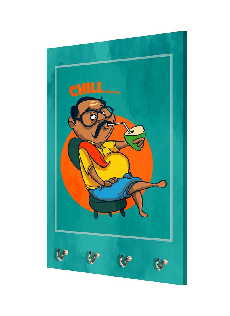 999STORE 999STORE wall hanger sticky hook holder wall mount hanger organizer Chill Dadu key stand for wall MDF_75X12 Inch_Multi KeyholderP013  - Image 3