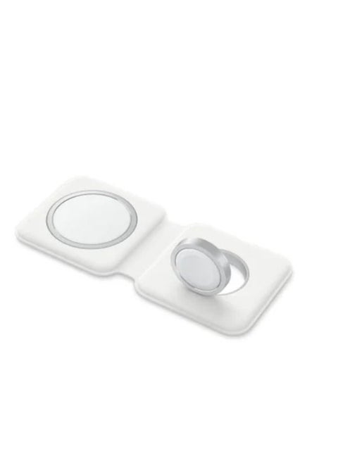2-In-1 MagSafe Charger Foldable Magnetic Dock white