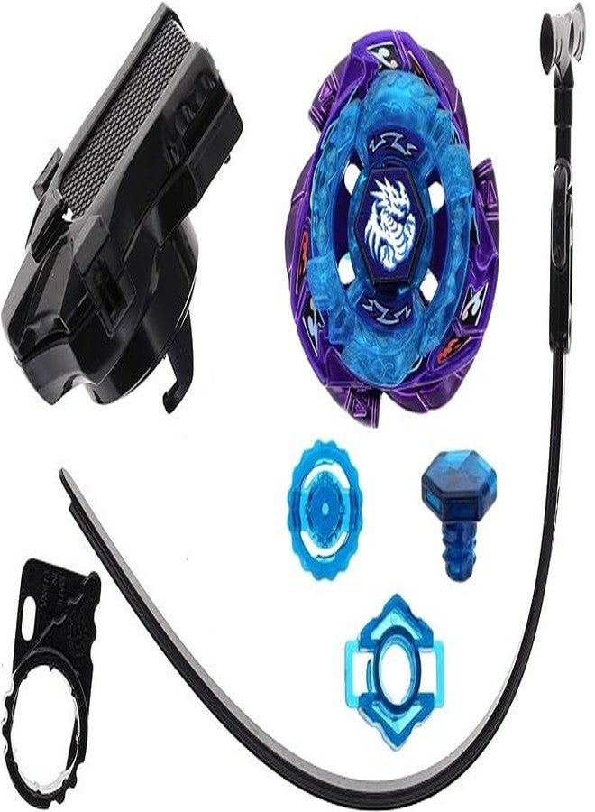 Funstars Omega Dragonis 85XF Rare Metal Fury Spinning Top with Launcher (BB128) - Image 1