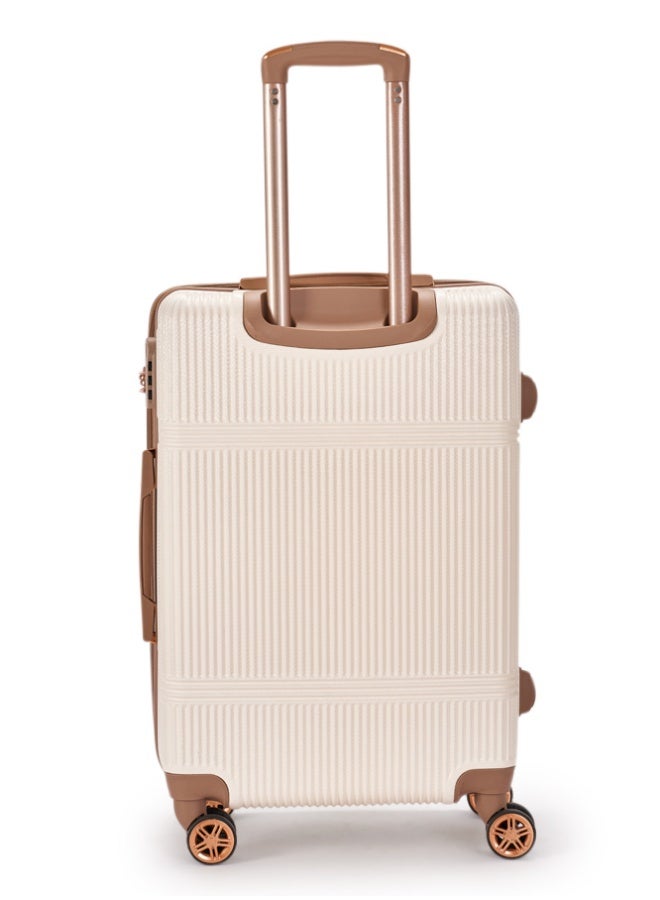 ليمرا طقم شنط سفر من 4 حقائب أمتعة من ماركة ليمرا بتصميم أنيق بلون بيج ذهبي - Image 5