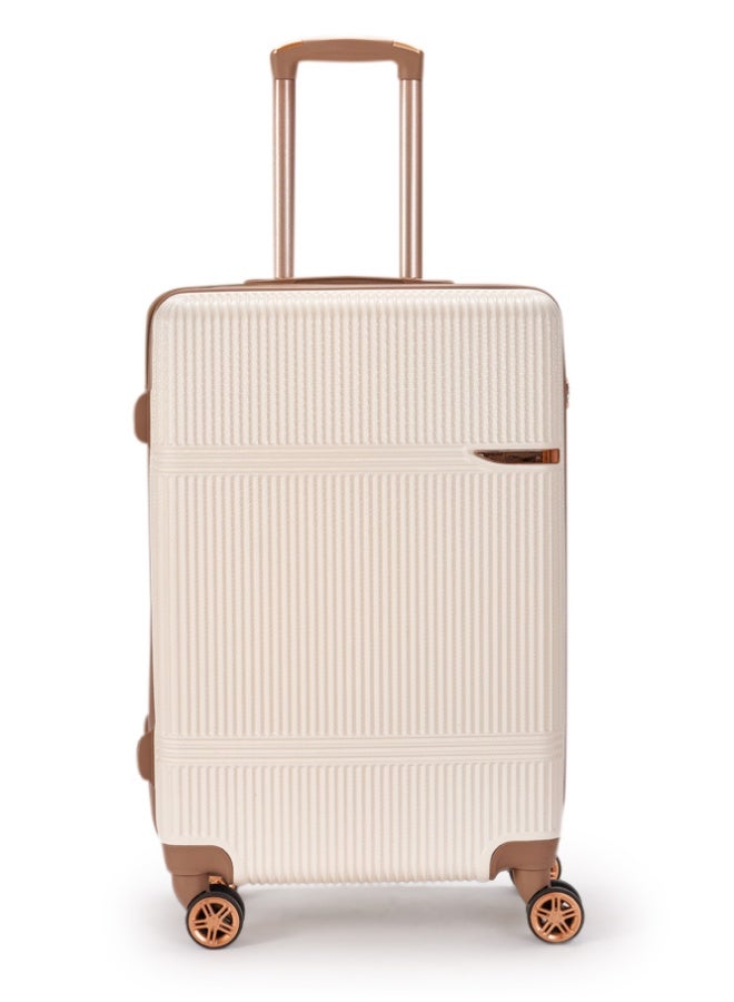 ليمرا طقم شنط سفر من 4 حقائب أمتعة من ماركة ليمرا بتصميم أنيق بلون بيج ذهبي - Image 4