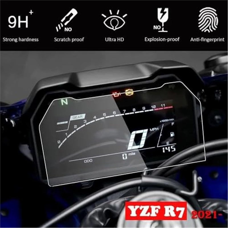 Vuzmode Motorcycle Dashboard Screen Protector for YZF R7 - Image 2