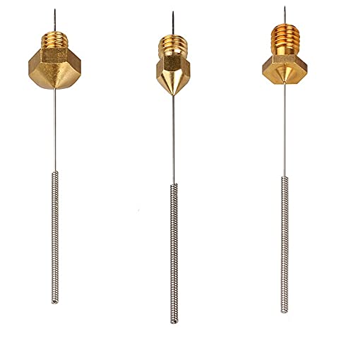 3DINNOVATIONS 3D Printer Nozzle Cleaning Needle (1 Set of 3pcs Needle Size - 0.2, 0.3, 0.4mm) - Image 1