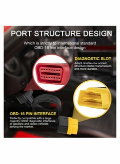 SYOSI OBD2 Extension Cable OBDII Extend Full 16Pin Male to Female for Car OBD Diagnostic Extender Cord Connector Reinforced Nylon Material 60CM/23.6Inch  - Image 4