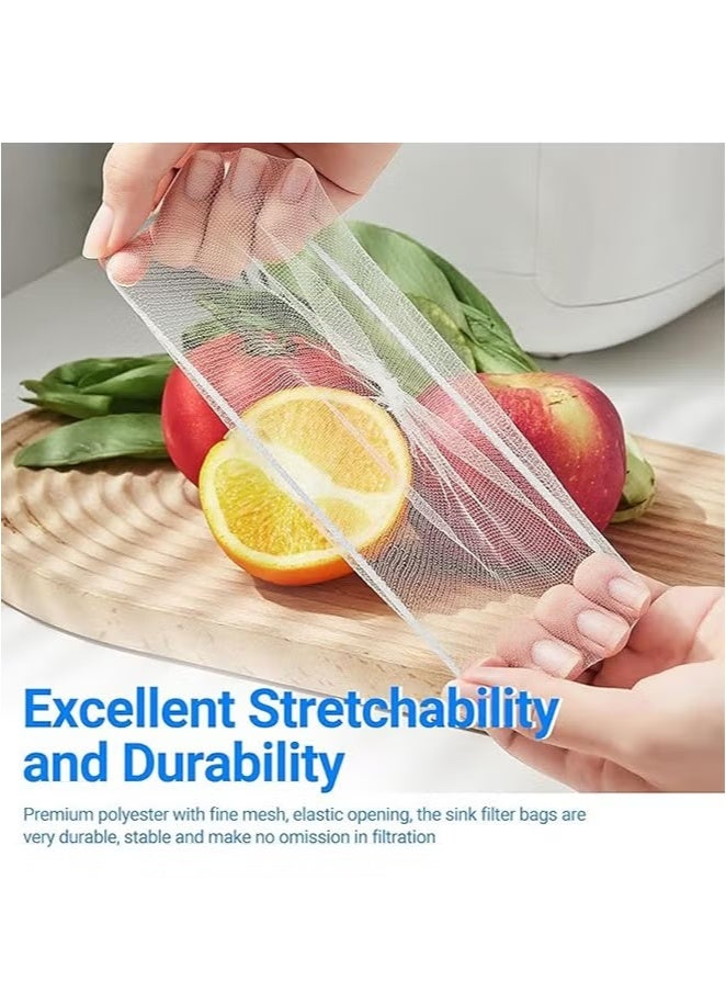 200 PCS Disposable Mesh Sink Garbage Bags Kitchen Sink Strainer Net Bag for Collecting Kitchen  - Image 4