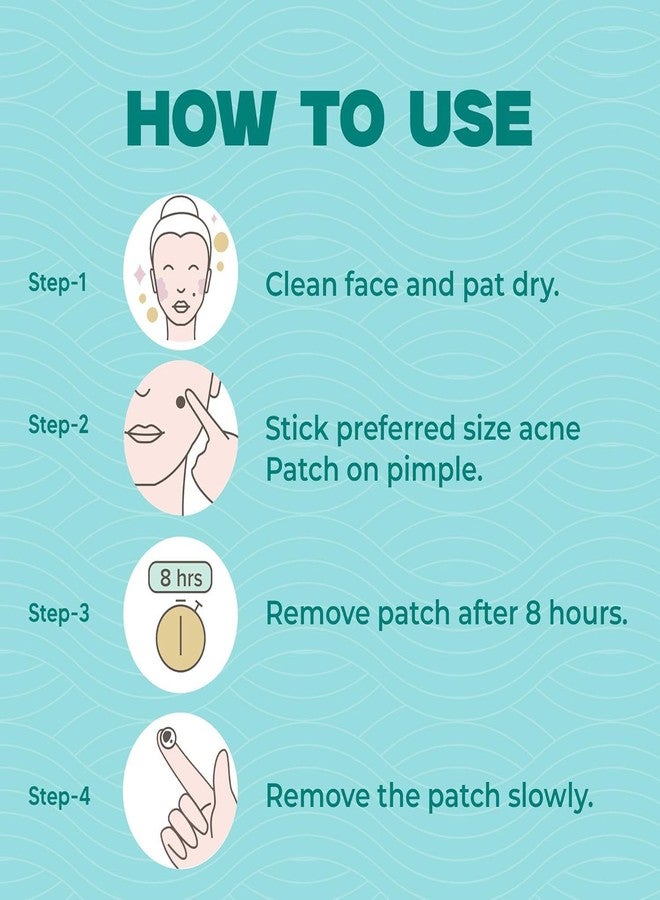 Peace Tech Acne Pimple Patch | 72 pcs of Hydrocolloid Waterproof Patches | For Active Surface Acne | Absorbs Pimple Overnight, Reduces Excess Oil | For All Skin Types - Image 2