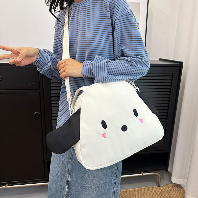 Japanese Style Cute Puppy Handbag Style Distinctive Large Capacity Girl Sweet Doll Single Shoulder Underarm Bag For Women - Image 4