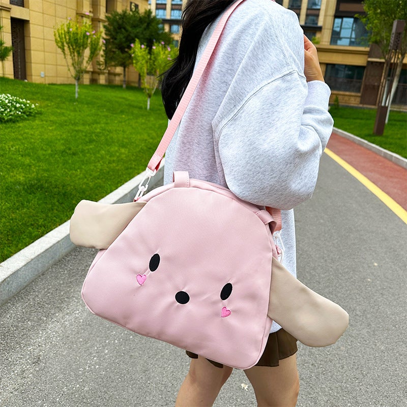Japanese Style Cute Puppy Handbag Style Distinctive Large Capacity Girl Sweet Doll Single Shoulder Underarm Bag For Women - Image 2