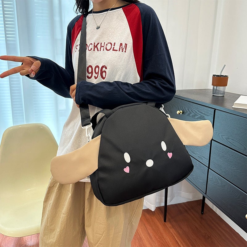 Japanese Style Cute Puppy Handbag Style Distinctive Large Capacity Girl Sweet Doll Single Shoulder Underarm Bag For Women - Image 3
