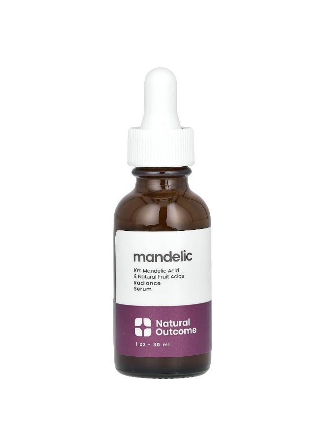 natural outcome Natural Outcome, Mandelic, Radiance Serum, Fragrance Free, 1 oz (30 ml)  - Image 1