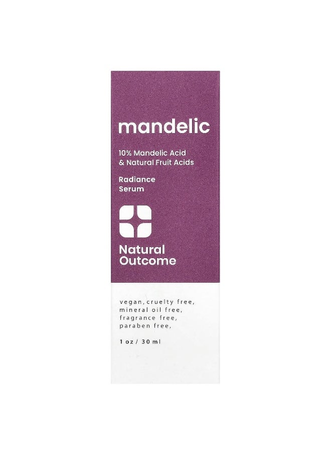 natural outcome Natural Outcome, Mandelic, Radiance Serum, Fragrance Free, 1 oz (30 ml)  - Image 2