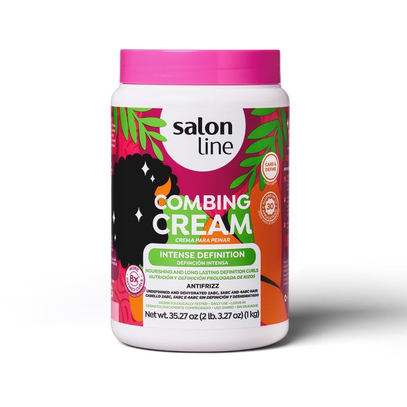 Salon Line سالون لاين، كريم شعر، كريم تصفيف، تركي، تعريف مكثف، 35.27 أونصة - Image 5