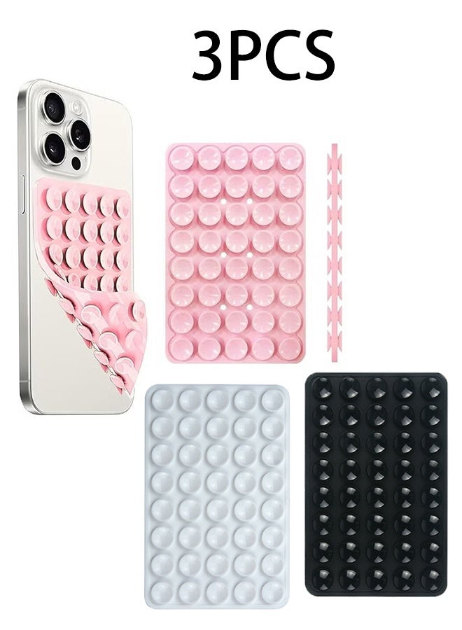 Silicone Suction Cup Phone Case Mount Double Sided, Phone Accessories Hands-Free Strong Grip Holder for Selfies and Videos, Silicone Phone Holder for iPhone and Android - Image 1
