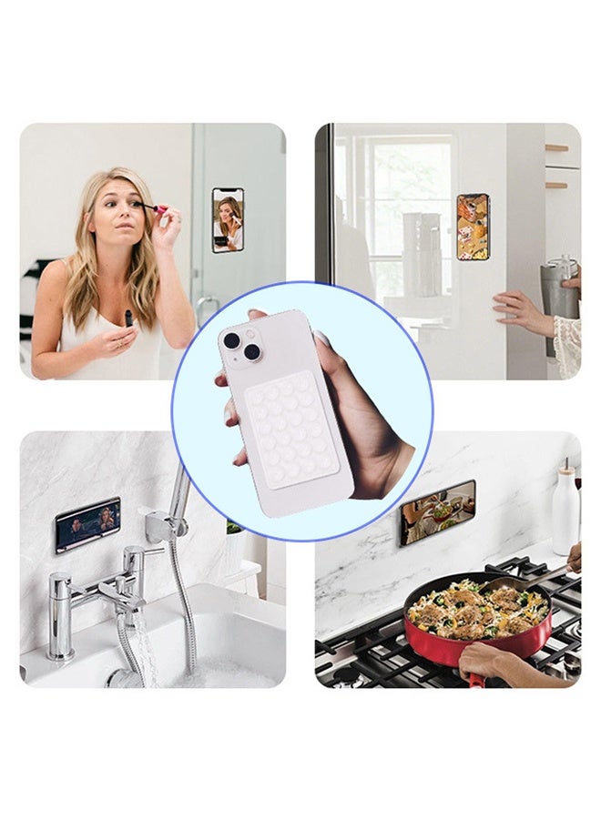 Silicone Suction Cup Phone Case Mount Double Sided, Phone Accessories Hands-Free Strong Grip Holder for Selfies and Videos, Silicone Phone Holder for iPhone and Android - Image 2