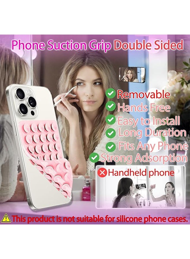 Silicone Suction Cup Phone Case Mount Double Sided, Phone Accessories Hands-Free Strong Grip Holder for Selfies and Videos, Silicone Phone Holder for iPhone and Android - Image 4