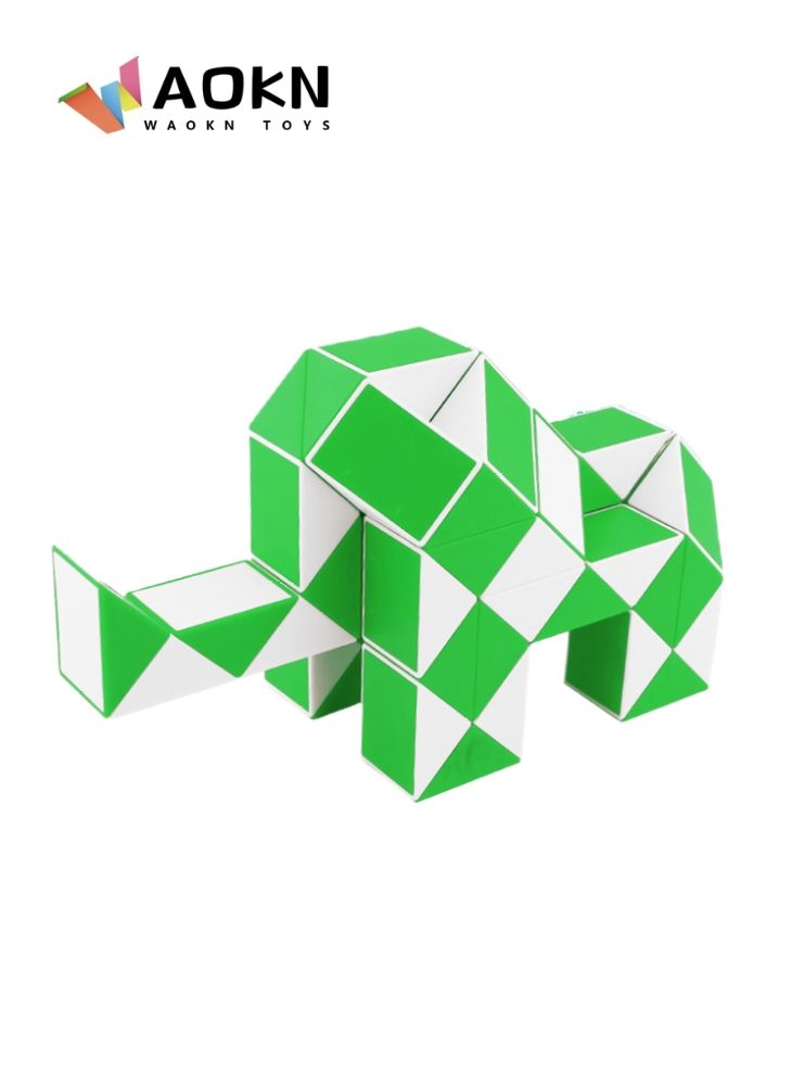 WAOKN Snake Puzzle 24 Blocks Twist Magic Snake Brain Teaser Sensory Toys, Small Gifts, Maomaoyu Magic Cube Snake Toy, Twist Puzzle Toy for Children's Party and Party Bags, Children's Birthday Party 