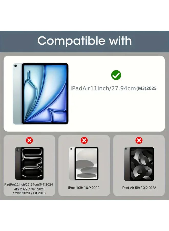 iPad Air 7 11 13 inch M3 Tempered Glass Screen Protector 2 Pack 9H Anti Fingerprint - Image 2