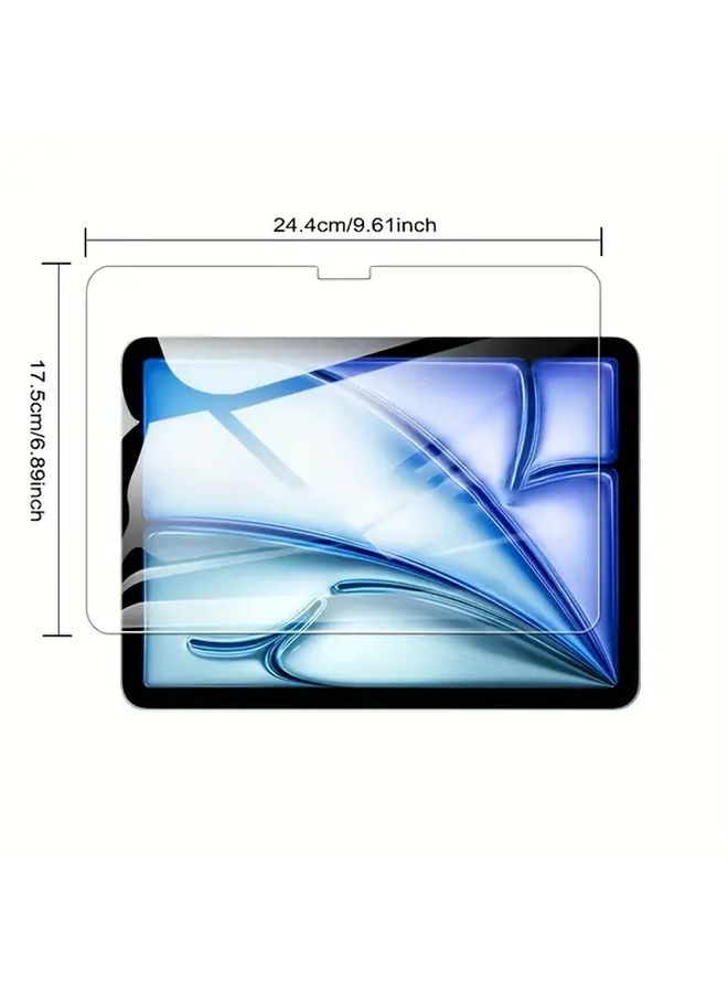 iPad Air 7 11 13 inch M3 Tempered Glass Screen Protector 2 Pack 9H Anti Fingerprint - Image 3