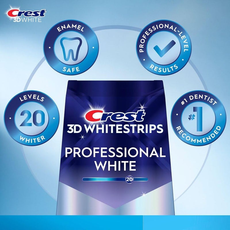 Crest 3D No Slip Whitestrips Professional Effects Teeth Whitening Kit 20 ea - Image 3