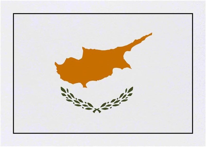 Cyprus Flag Temporary Tattoo Water Resistant SkinSafe NonToxic Transfer TO00030725