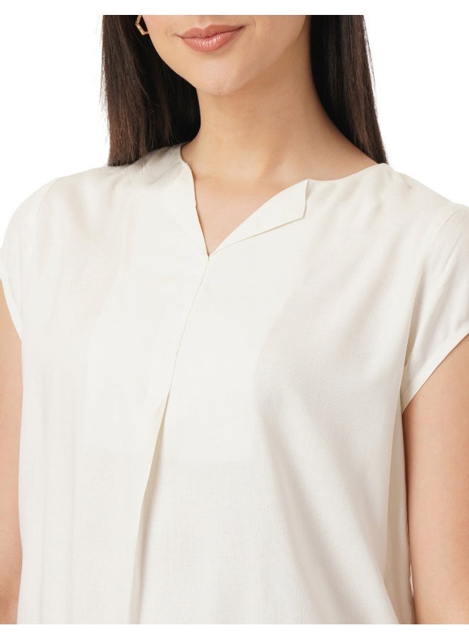 fyltr Women's Fashion Top with Short Sleeves & Elastic Waist | Tops for Women | Tops for Women Western - Image 4