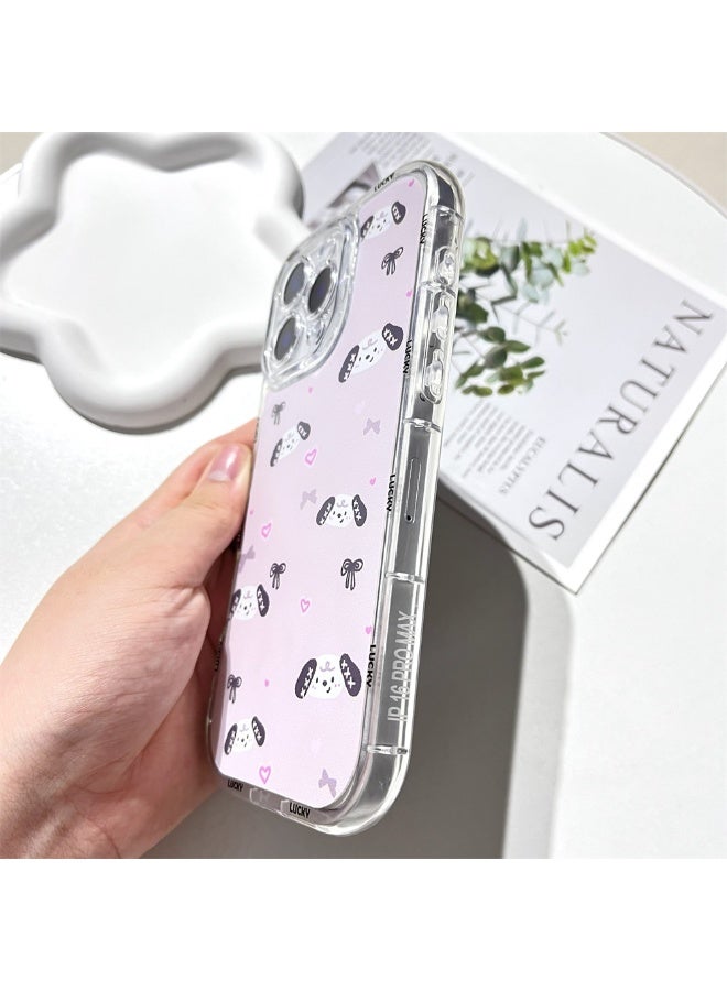 NIBEMINENT Cartoon Puppy Protective TPU Case Cover For iPhone 15 Plus Clear - Image 2