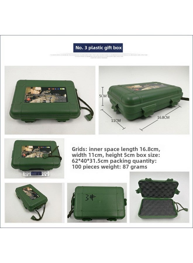 Generic Flashlight Universal Plastic Gift Box Can Be Made LOGO Sticker Flashlight Special Packaging Box Box With Lanyard-Color:Gift Box No. 3 (remarks On Black And Green Colors) - Image 1