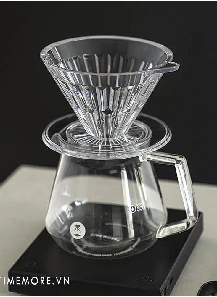 TIMEMORE - Drip Set v60, A Coffee Machine Consisting Of A Funnel And a Glass Server 01 - Image 1