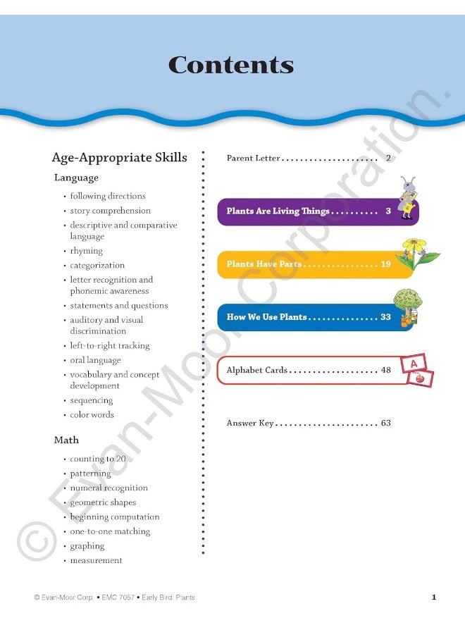 Early Bird: Plants, Age 4 - 5 Workbook  - Image 4
