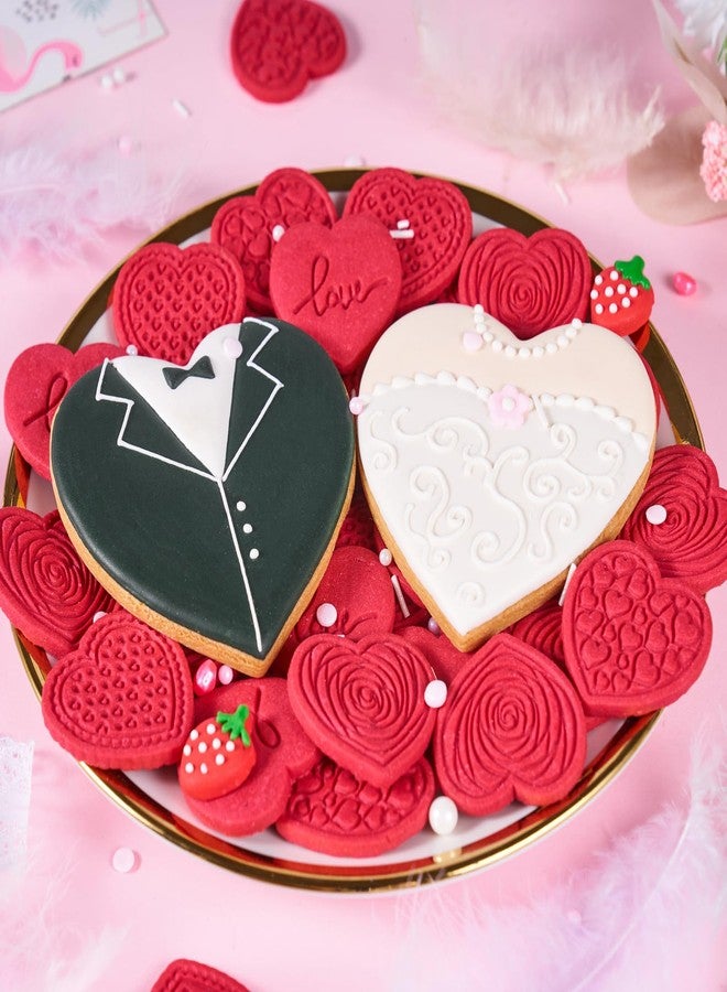 ETERSION Heart Cookie Cutter 5 Pieces 5 Sizes 1" to 4" Heart Shaped Cookie Cutter - Image 2