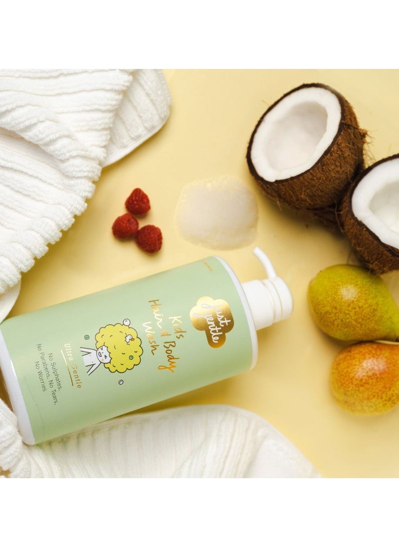 Just Gentle Just Gentle - Kids Shampoo Wash, Ultra Gentle - 99% Natural Ingredients, Tear-Free, Nourishing Aloe Vera & Chamomile, 900ml - Suitable for age 6 months+  - Image 4