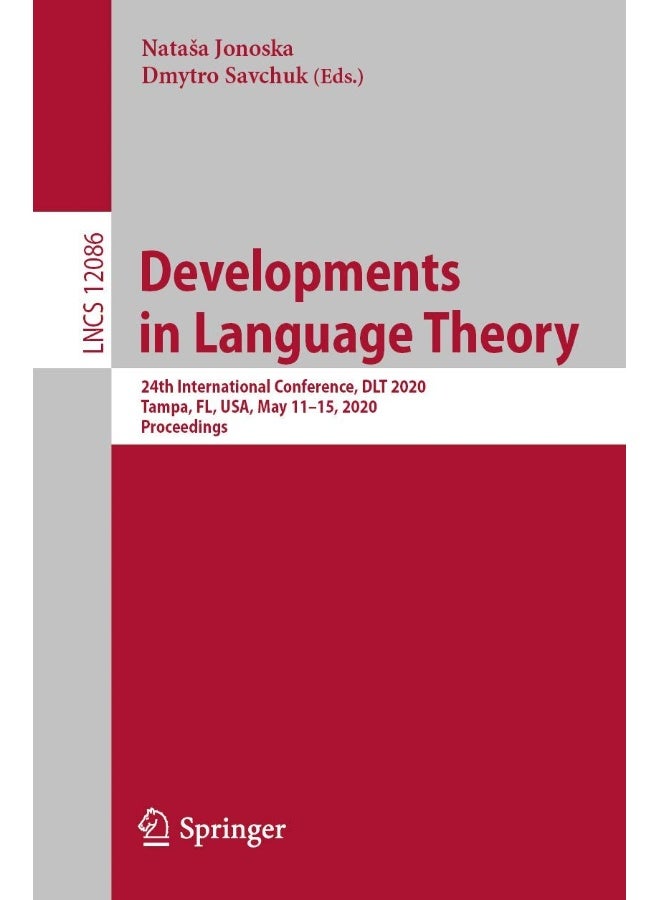 Developments in Language Theory: 24th International Conference, DLT 2020, Tampa, FL, USA, May 11-15, 2020, Proceedings
