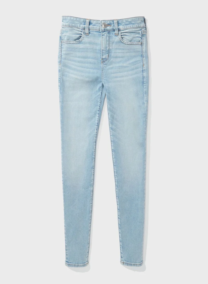 American Eagle High Waist Distressed Jeggings