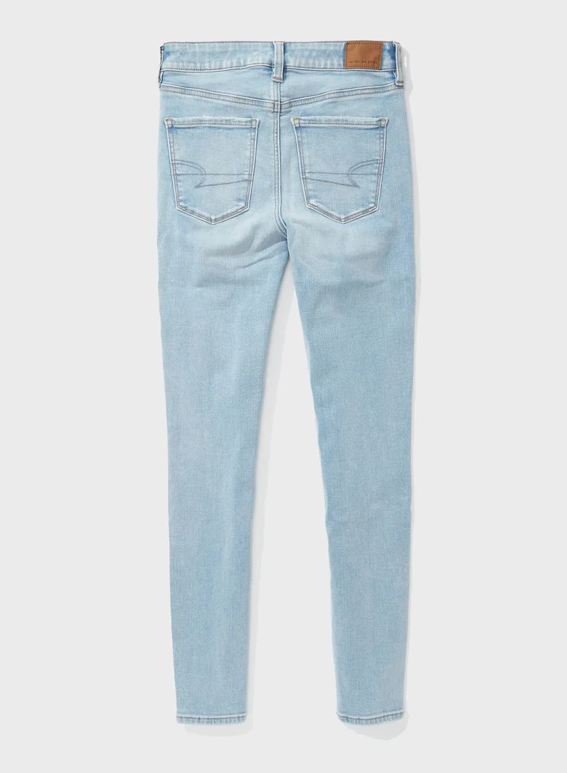 American Eagle High Waist Distressed Jeggings