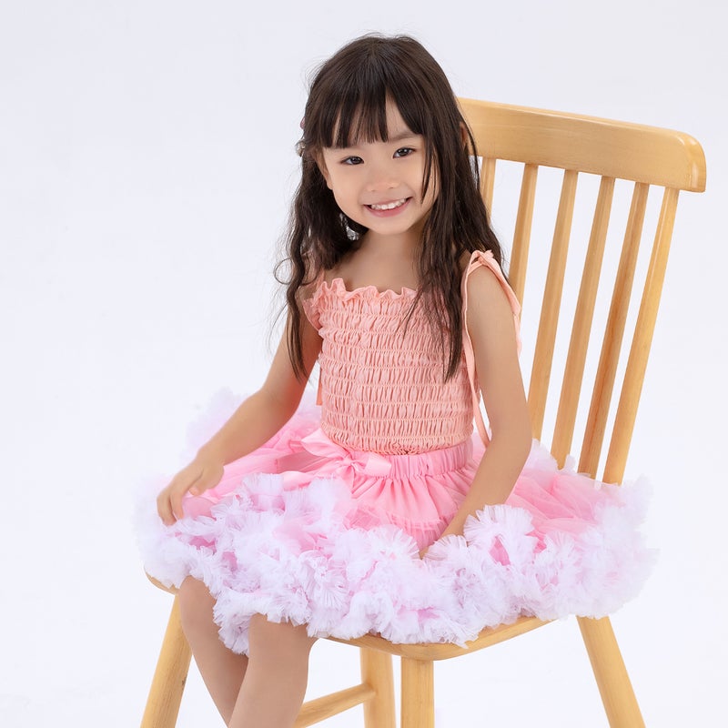 Burgundy Puffy Tutu Princess Skirt Kids Pink White 