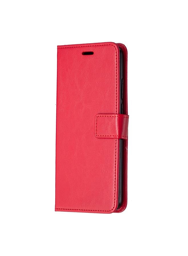 اس-توب جراب لهاتف Motorola Moto G8 Power Lite، جراب جلدي قلاب أفقي بتصميم Crazy Horse Texture مع حامل وفتحات للبطاقات ومحفظة وإطار للصور - Image 3