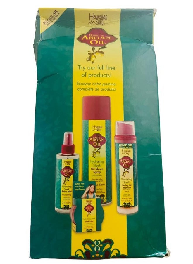 Hawaiian Silky Argan Oil Hydrating Sleek No Lye Relaxer Regular 2 Application + 4 Retouches  - Image 2