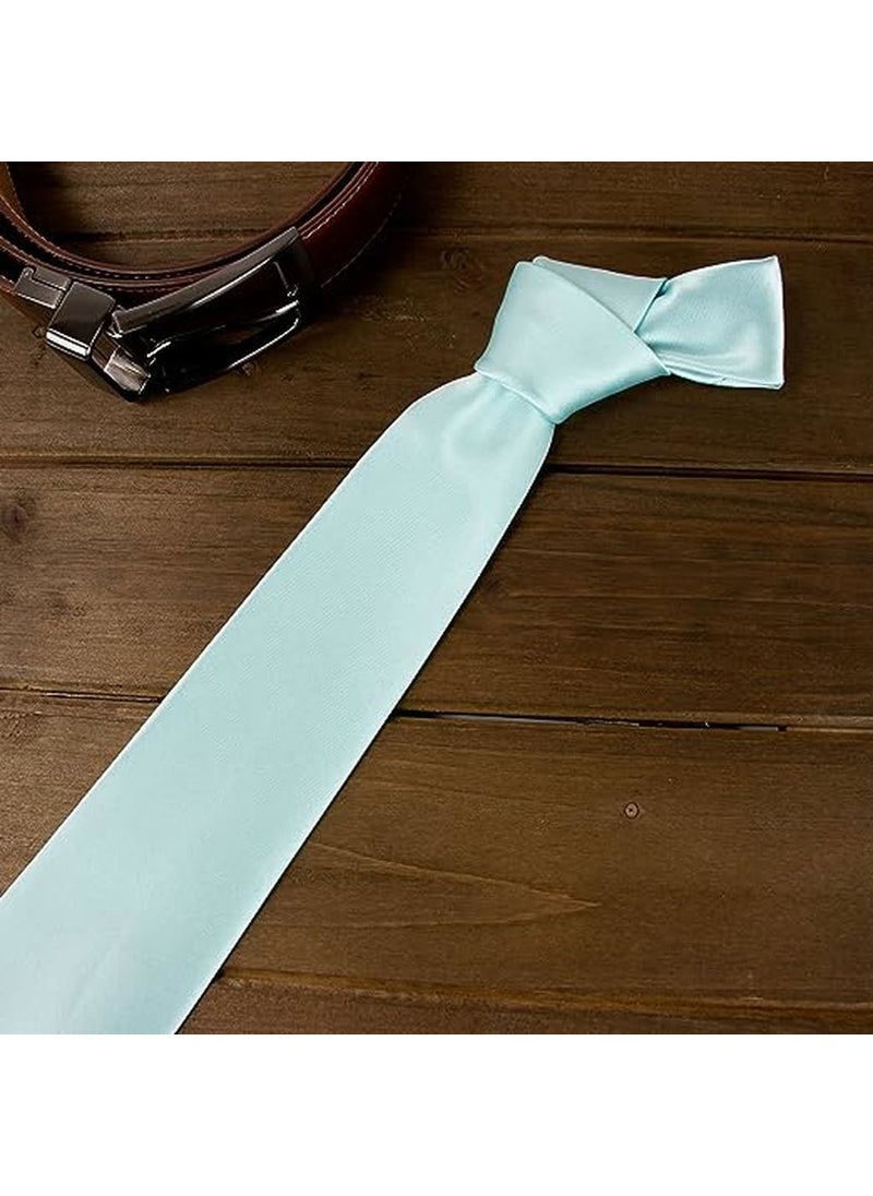 Trenderrs Men's Satin Tie and Handkerchief Set Men's Tie  - Image 1