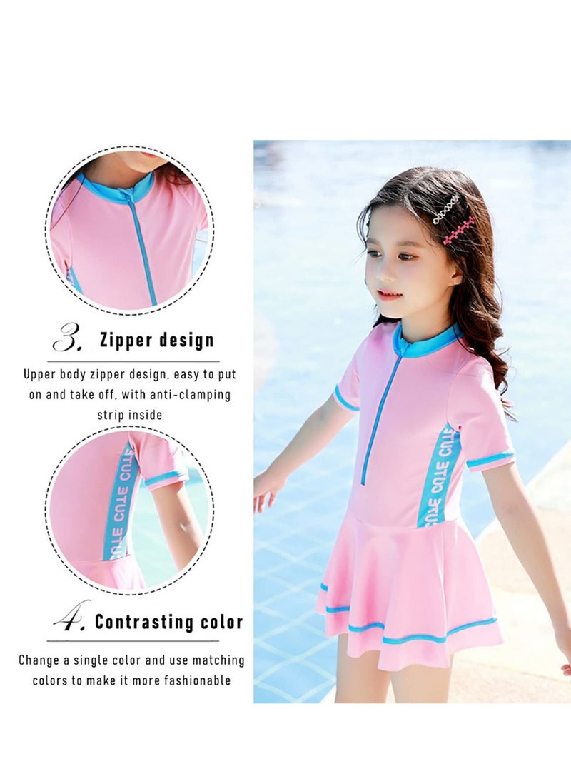 Generic Child Swimwear Girls Swimwear Boxers Two Piece Swimming Suit Skirt Children Bathing Suit Swimming Suit For Kid Baby New Swimsuit 2XL - Image 3
