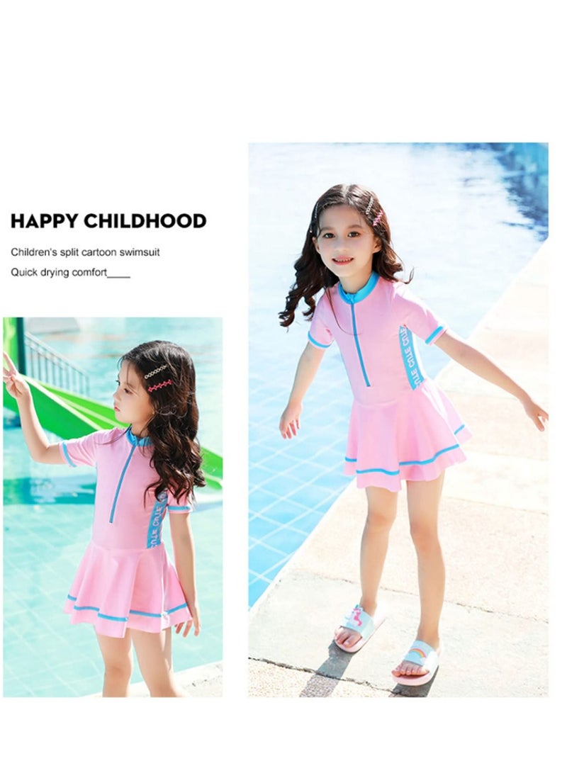 Generic Child Swimwear Girls Swimwear Boxers Two Piece Swimming Suit Skirt Children Bathing Suit Swimming Suit For Kid Baby New Swimsuit 2XL - Image 4