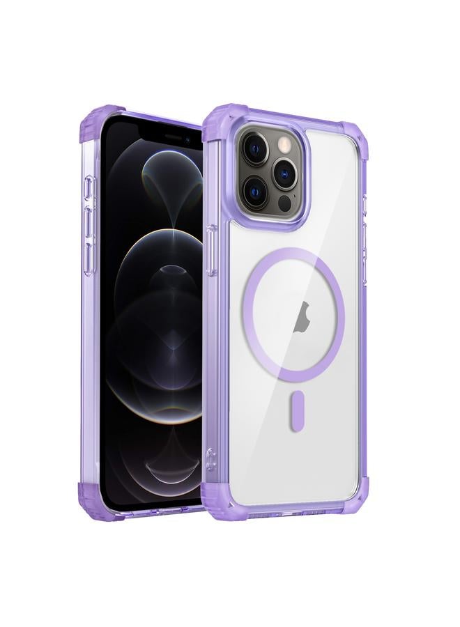 اس-توب جراب هاتف مغناطيسي شفاف من ماج سيف لهاتف آيفون 12 برو - Image 1